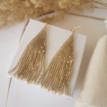 MILDE kolczyki tkane