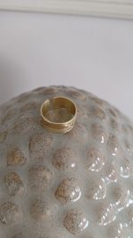 Pierścionek PLUMO - handmade z mosiądzu - obrazek 3