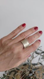 Pierścionek TRZECIE OKO - kolor srebrny - obrazek 4