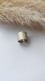 Pierścionek KWIAT ŻYCIA - kolor srebrny, handmade - obrazek 5